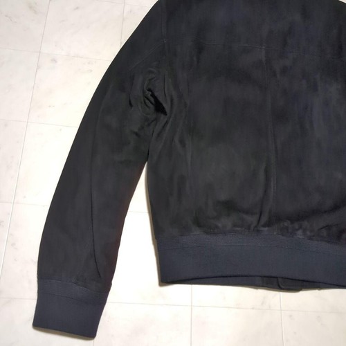 Ralph Lauren Purple Label Suede Lamb Skin Bomber Jacket Blouson Size M 2023 - Picture 10 of 14