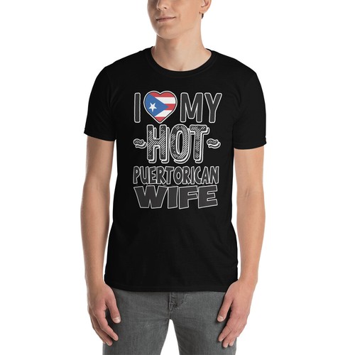 I LOVE MY HOT PUERTORICAN WIFE COOL GRAPHIC Short-Sleeve Unisex T-Shirt - Bild 1 von 12