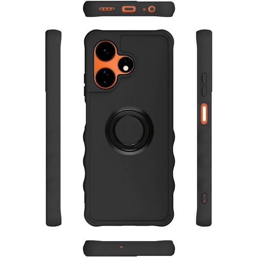 Funda Celero3 5G Plus 2024 con Protector de Pantalla y Soporte de Anillo Negra - Imagen 2 de 8