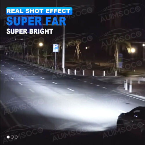 Combo 9005+H11 LED Headlight High Low Beam Bulbs 6500K Xenon White Super Bright - Picture 3 of 16