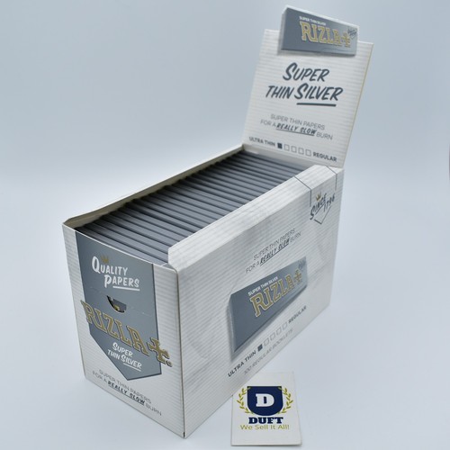 Papeles rodantes Rizla plateados estándar ETS regulares fumar súper ultra delgados - Imagen 7 de 17