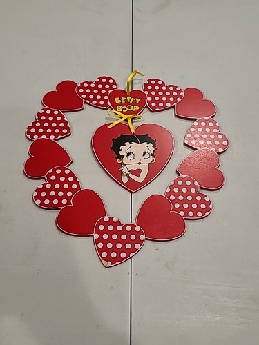 Betty Boop Valentine Heart Shape Wall Hanging Decor - Picture 1 of 8