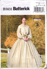 Butterick 5831 Making History Civil War Gown Dress Petticoat Costume Pattern