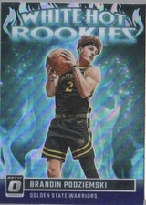 2023-24 Donruss Optic "PURPLE Prizm: White Hot Rookies" Brandin Podziemski #14