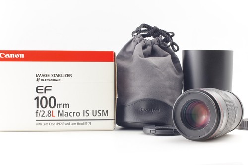 *COMO NUEVO en caja* Lente Canon EF 100mm F2.8 L Macro IS USM para cámara EOS...