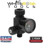 Sealey On-Gun Air Pressure Regulator/Gauge with Glass Lens Premier