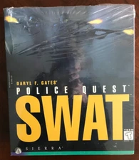 1995 Sierra On-Line POLICE QUEST SWAT Win95 MS-DOS PC GAME, BIG BOX. EXCELLENT!