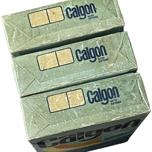 RARE Calgon Water Softener Laundry Powder Discontinued Rare Rainbow Box Lot Of 3 - Imagen 5 de 8