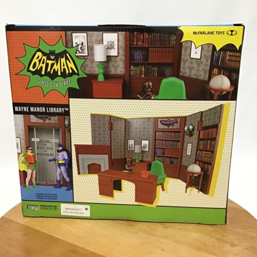 McFarlane Toys DC Retro BATMAN Classic TV Series 1966 Wayne Manor Library New! - Picture 5 of 12