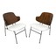 pair of mid-century danish modern ib kofod larsen selig penguin chairs