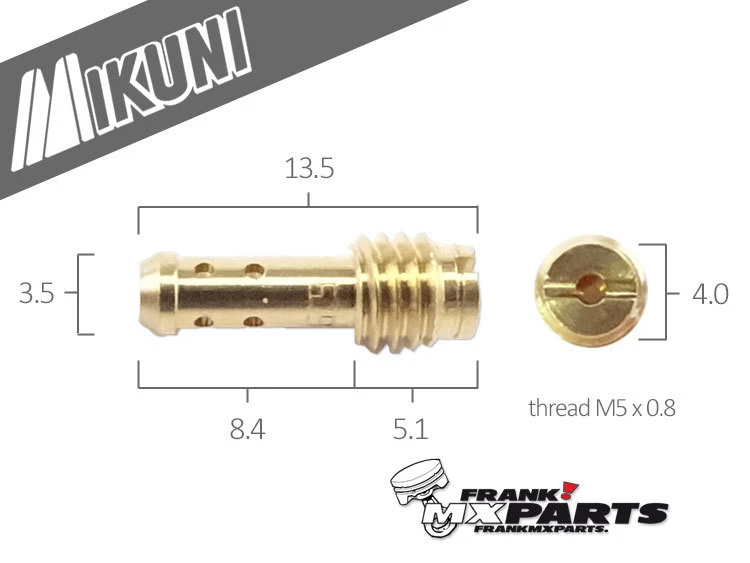 Pilot jet Mikuni TM VM TMS TMX carburetor / slow VM22/210 * GENUINE MIKUNI *