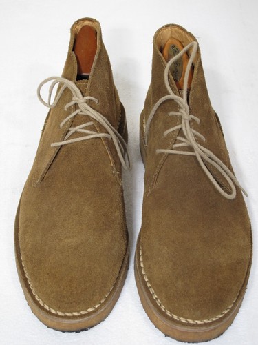 Orvis Tan Suede Desert Chukka Boots 8 Crepe Sole - Picture 4 of 5