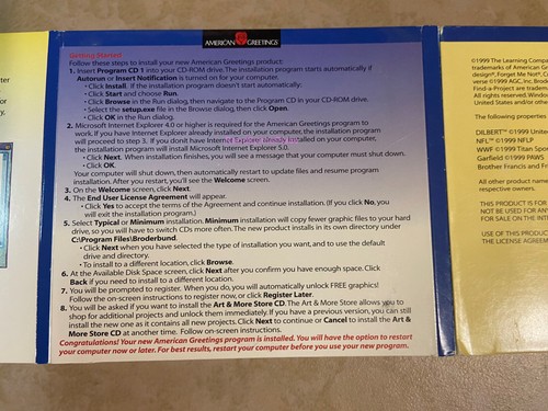 Broderbund American Greetings Print! Premium 2 Windows 98 NT - Picture 5 of 11