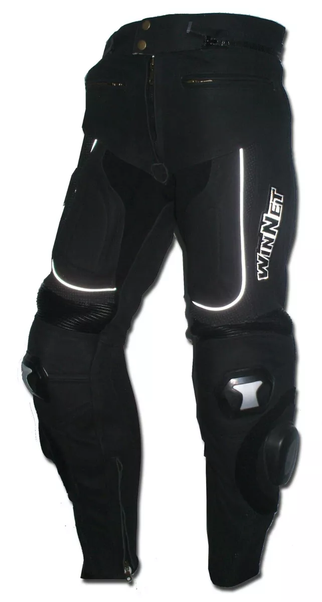 Pantaloni da moto per tuta in di pelle con protezioni saponette sliders 50  52 54