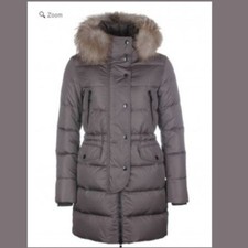 Moncler Fragonette Fur-Trim Puffer Coat Size 0