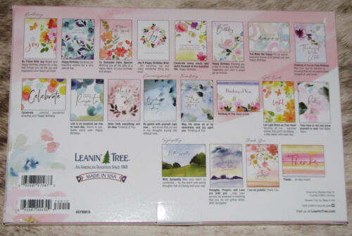 LEANIN TREE Blushing Gardens 20 GREETING CARDS ASSORTMENT#90816~1 ea 20 designs~ - Picture 2 of 2