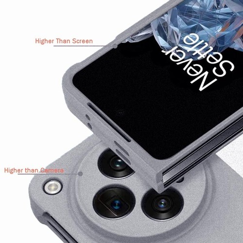For Oppo Find N3 OnePlus Open Rock Sand Matte hard case frame back shell cover - 第 7/16 張圖片