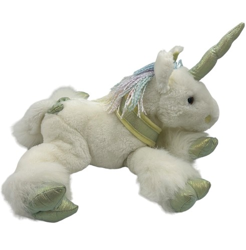 Peluche de colección unicornio cuerno brillante mágico mítico cuento de hadas peluche - Imagen 5 de 11