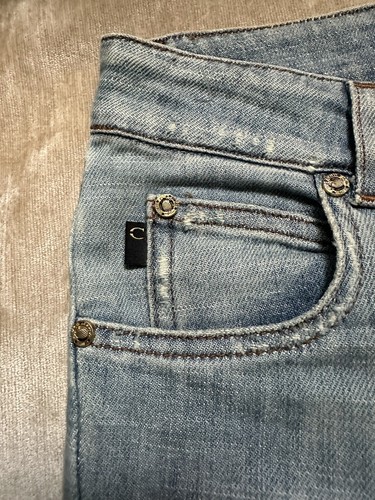 Vintage ROBERTO CAVALLI Just Cavalli Boot Cut Jeans Pants Y2K Sz 24 Tropical - Picture 8 of 17