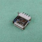 New 5Pcs USB Female Type-A 4Pin SMT Socket Connector HW-UAF-13