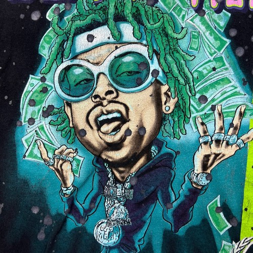 Camiseta Rich The Kid Para Hombre Mediana Negra Plug Walk Rap Hip Hop Camiseta Manga Corta - Imagen 3 de 7