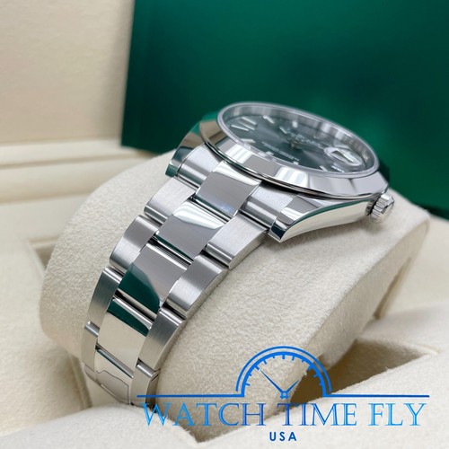 Rolex 126300 Datejust 41mm Rhodium Index Dial Oyster Band Stainless Smooth Bezel - Picture 10 of 10
