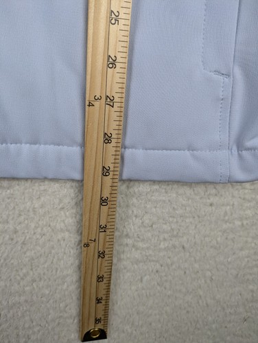 Kirkland Signature Jacket Womens M Blue Stretch Faux Fur Lined Hooded Full Zip - Picture 10 of 14