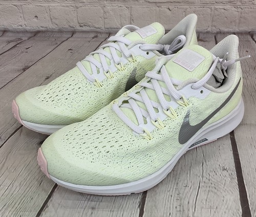 Nike Air Zoom Pegasus 35 GS Youth Running Shoes White Metallic Silver US Size 6Y - Picture 6 of 13