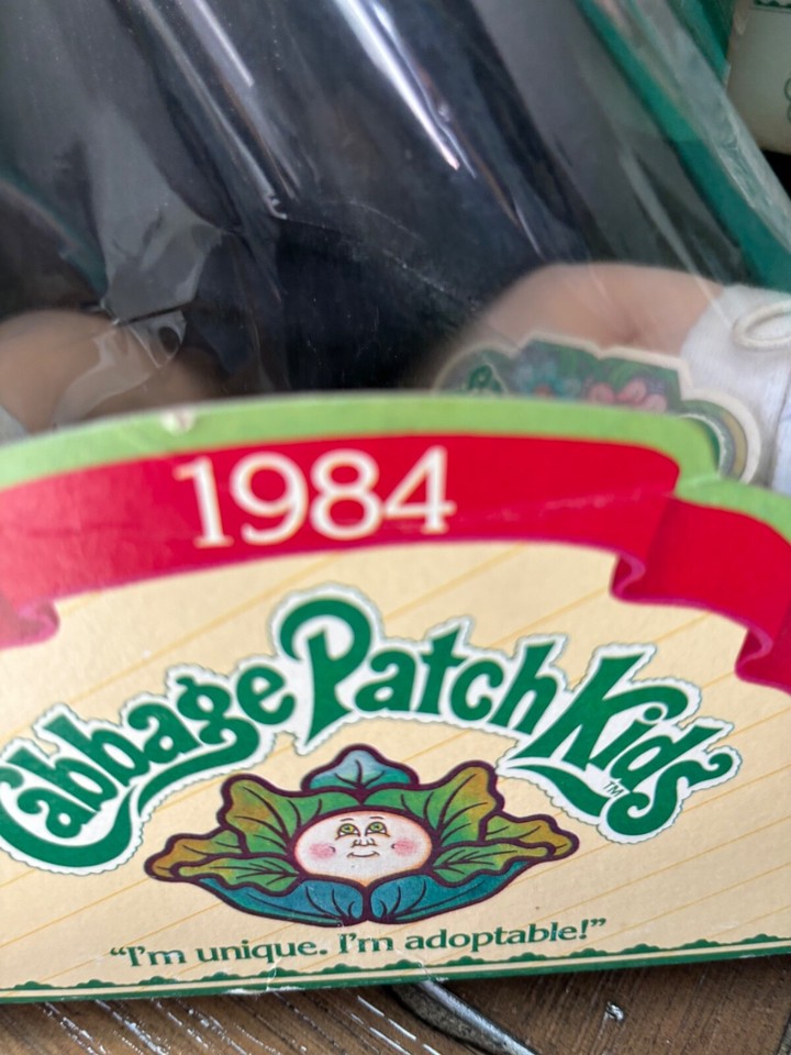 Cabbage Patch Kids Alvin Eugene Boy blonde Hair Brn Eyes In Box W