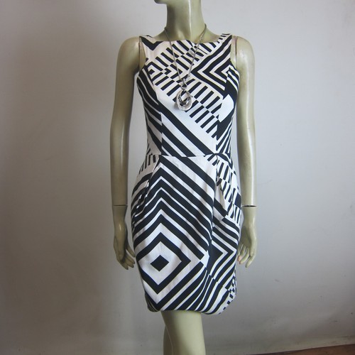 CUE Stretch Cotton Dress sz 6  - BUY 5 Items = Free Post - Imagen 4 de 6