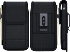 Phones Nylon Vertical Case Pouch Belt Clip Loop Holster XL Fits Otterbox Cover