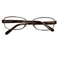 Safilo Elasta Eyeglasses 4826 Brown Rectangular Frame Italy 54-15-135