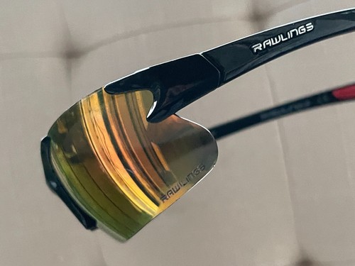 Rawlings Youth Boys Sunglasses Bladk Wrap Sport Eyewear Mirror Lenses - Picture 2 of 11