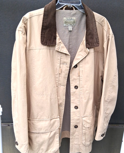 Cabela's Chore Coat Womens Plus Sz 2XL Canvas Lined Corduroy Collar Barn Jacket - Picture 2 of 11