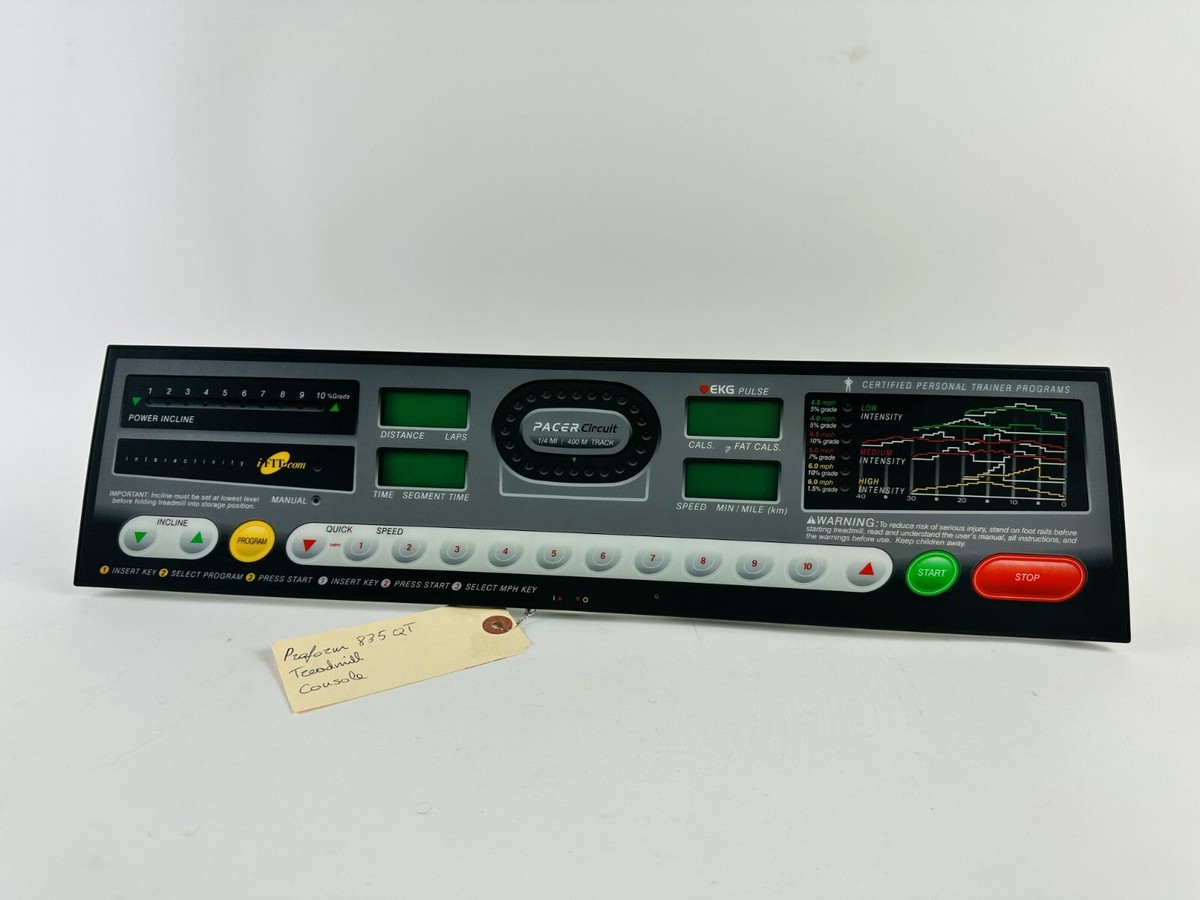 Proform Pro Form 835QT Treadmill Display Console CP211 eBay