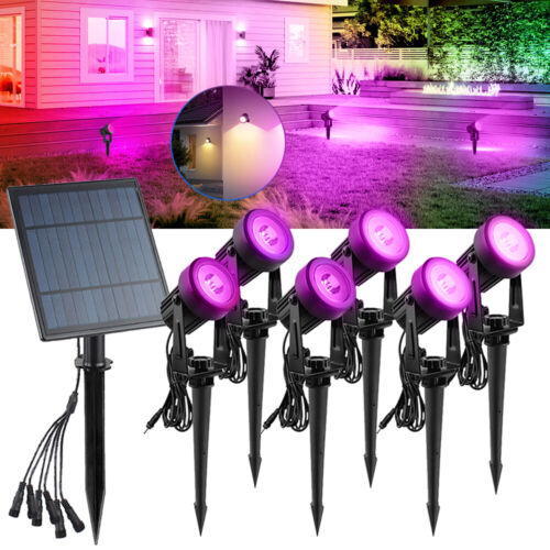 Multifunctional LED Solar Spot Light Garden Yard Lawn Landscape Path Decor Lamp - Picture 2 of 20