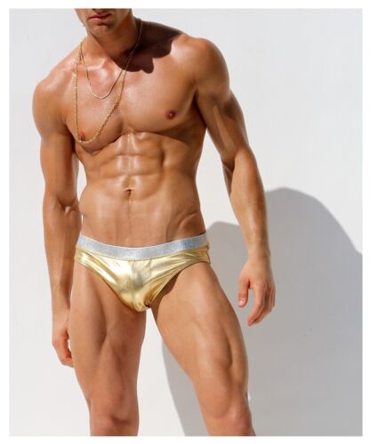 Rufskin SENEQUIER Men's Euro Cut Metallic Swim Brief - Picture 6 of 9