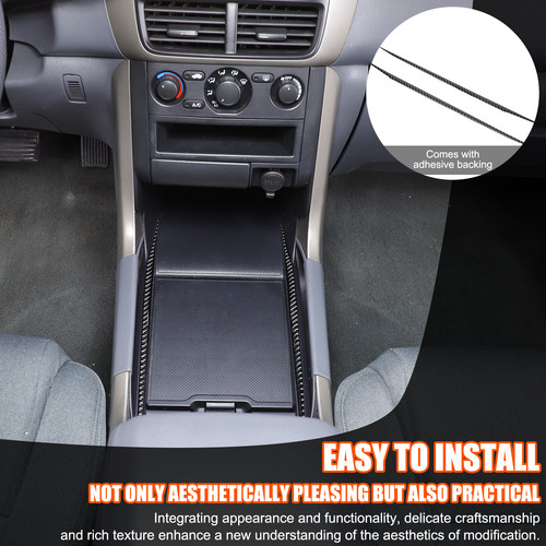 For Honda Pilot 2003-2008 Carbon Center Console Storage Slot Side Sticker Strips - Picture 5 of 14