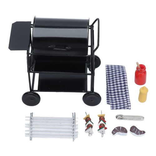 Mini BBQ Grill 1:12 Miniature Scene Exquisite Beautiful Vivid Kitchen Furnit - Picture 19 of 22