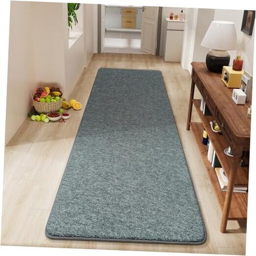 Hallway Runner Rug 2x6 Modern Soft Area Rug, Chic 2x6 Feet Grey and Green