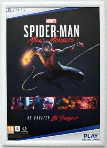 Spider-Man: Miles Morales RARE PS5 42cm x 59cm Werbeposter #2 - Bild 2 von 4