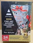 Arteza Premium Advent Calendar 2023 Fine Art, 24 Days Art Supplies Holiday Gift