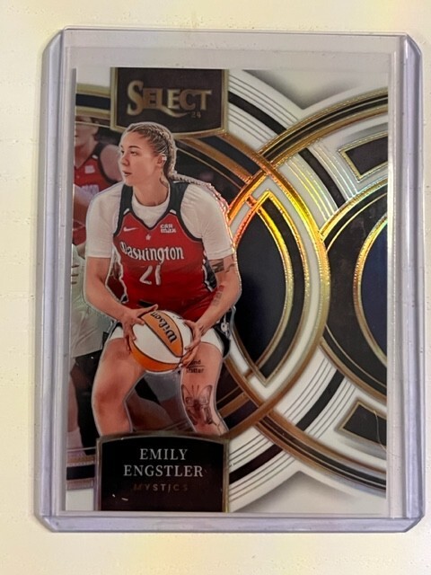 EMILY ENGSTLER 2024 Panini Select WNBA Premier Level WHITE Prizm # 37/99