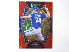 2022 Panini Select Baseball Nate Pearson Premier Red Disco Card #174 Blue Jays