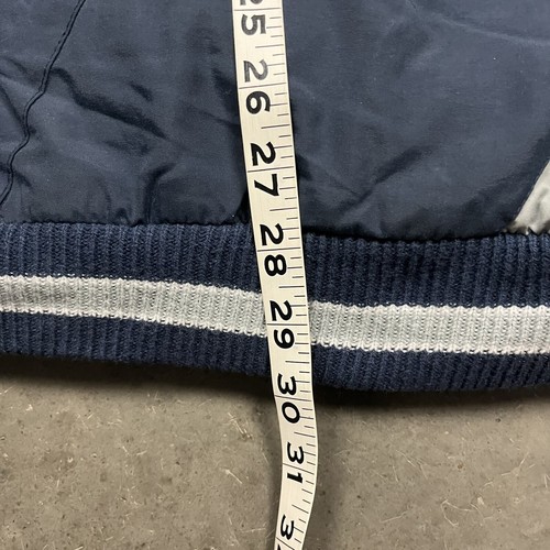 Vintage 90s Logo 7 Dallas Cowboys Full Zip Puffer Jacket Blue L - Picture 12 of 12
