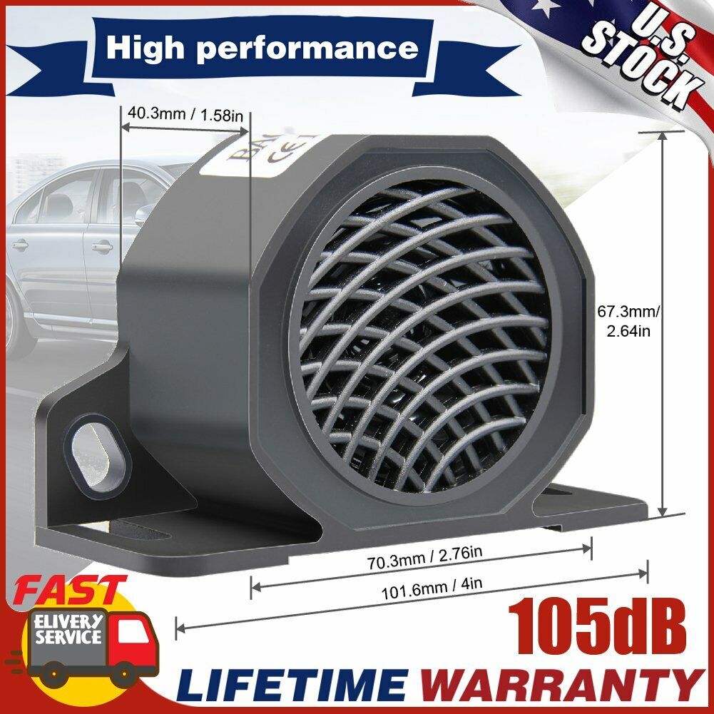 12 to 80V Warning Beeper Waterproof Heavy Duty Auto Horn for Heavy Equipment Vehicle Van Freight Lorry 12 Months Warranty big-autoparts Backup Warning Alarm 12 to 80V Warning Beeper Waterproof Heavy Duty Auto Horn for Heavy Equipment Vehicle Van Freight Lorry 12 Months Warranty big-autoparts Backup Warning Alarm