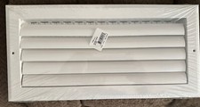 Hart & Cooley - 021258 - 14" x 6" A611MS White Aluminum Register 1-Way