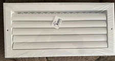 Hart & Cooley - 021258 - 14" x 6" A611MS White Aluminum Register 1-Way