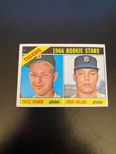 1966 TOPPS BASEBALL #209 TIGERS ROOKIES!! JOHN HILLER (RC)!! $1 SHIPPING!!