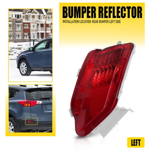 Left Driver Rear Bumper Light Fog Lamp Reflector Stop For Toyota RAV4 2013-2015 - Picture 2 of 11